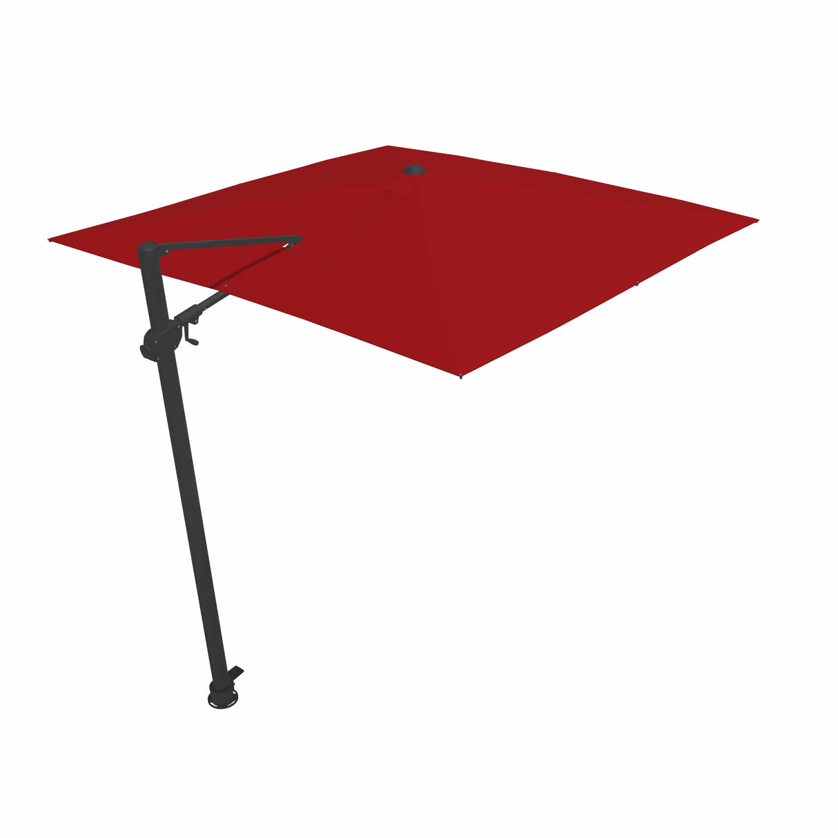 Parasol Cantilever Treasure Garden AG25T 10’ Carré Rouge | Parasol Déporté 360° avec Inclinaison