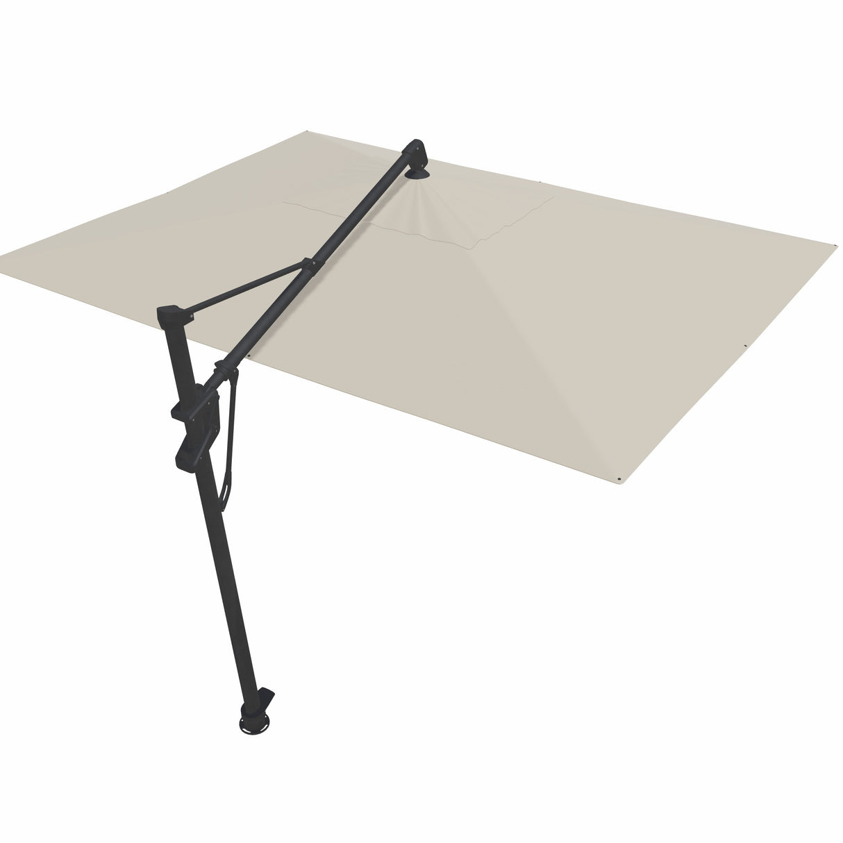 Parasol Cantilever Treasure Garden AKZ Plus 10’ x 13’ Rectangulaire Vanilla | Parasol Déporté pour Terrasse et Patio