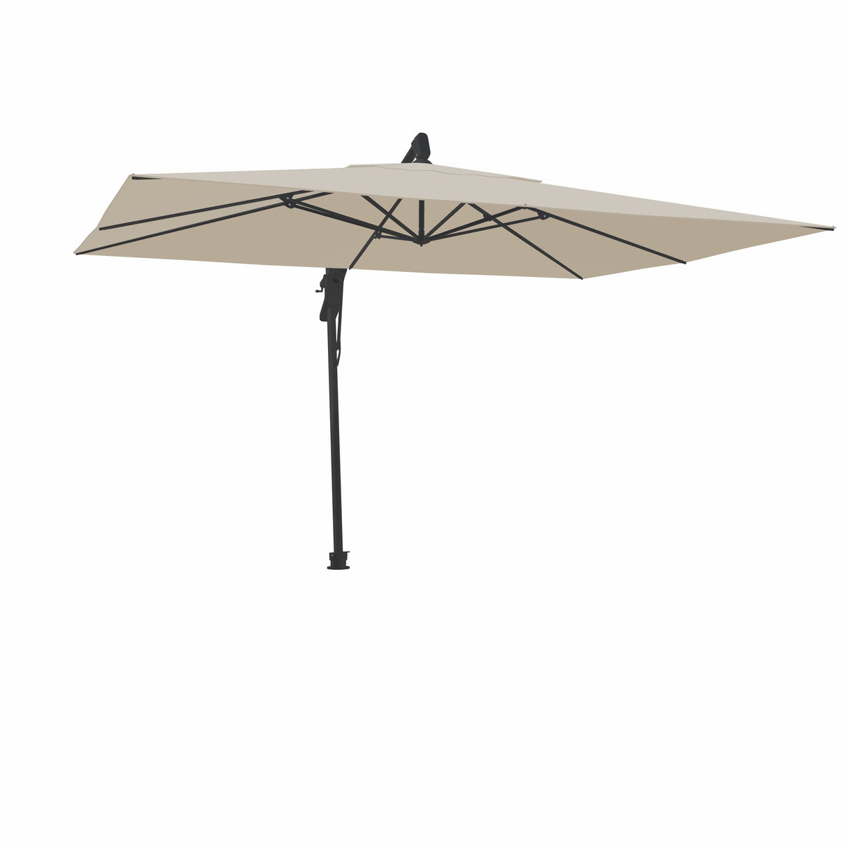 Parasol Cantilever Treasure Garden AKZ Plus 10’ x 13’ Rectangulaire Vanilla | Parasol Déporté pour Terrasse et Patio