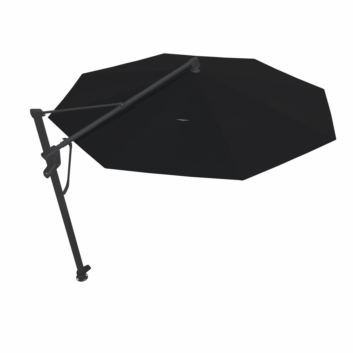 Parasol Cantilever Treasure Garden Starlux AKZ Plus 13’ Octogonal Black | Parasol Déporté avec Lumières Intégrées
