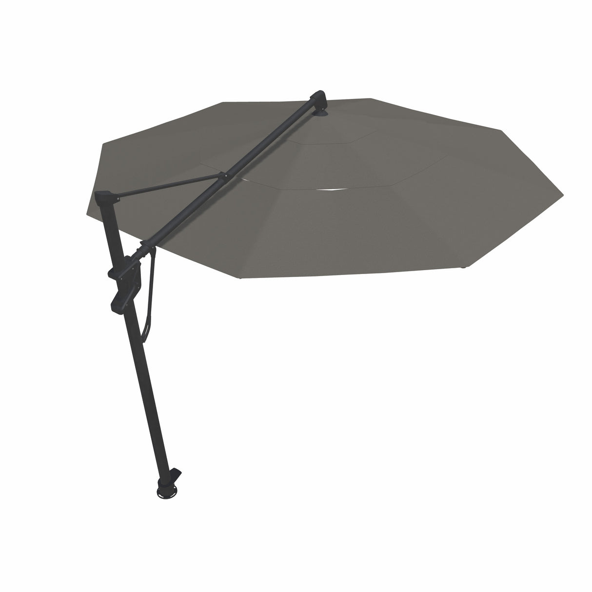 Parasol Cantilever Treasure Garden Starlux AKZ Plus 13’ Octogonal Cast Slate | Parasol Déporté avec Lumières Intégrées