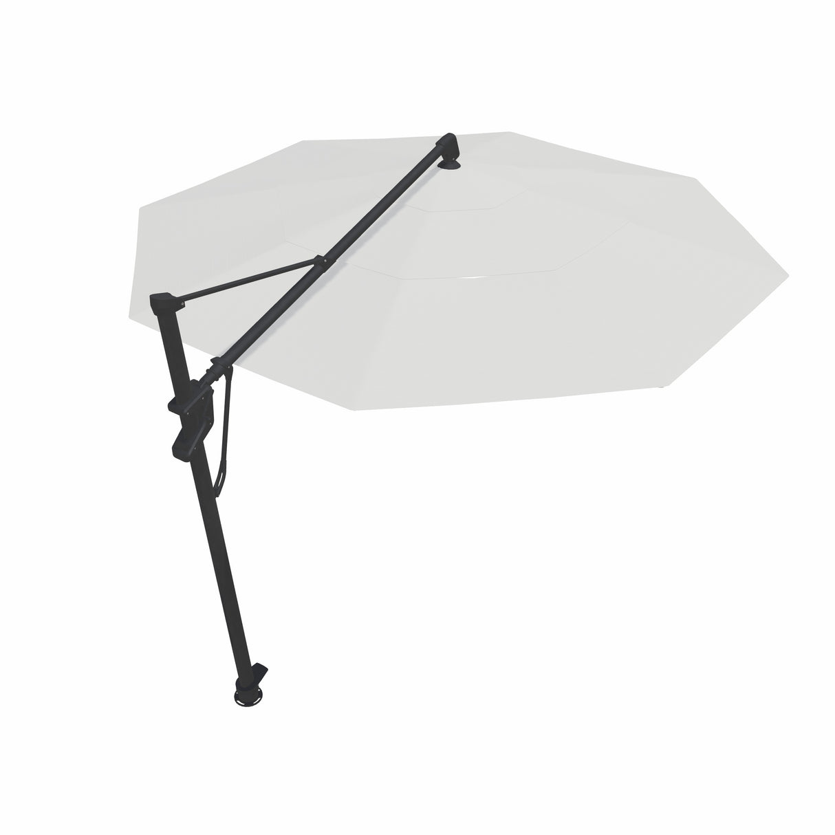 Parasol Cantilever Treasure Garden Starlux AKZ Plus 13’ Octogonal Naturel | Parasol Déporté avec Lumières Intégrées