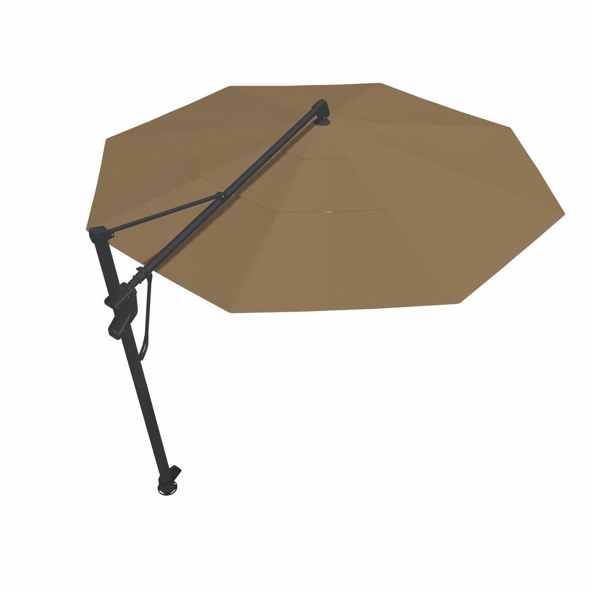 Parasol Cantilever Treasure Garden Starlux AKZ Plus 13’ Octogonal Sand | Parasol Déporté avec Lumières Intégrées