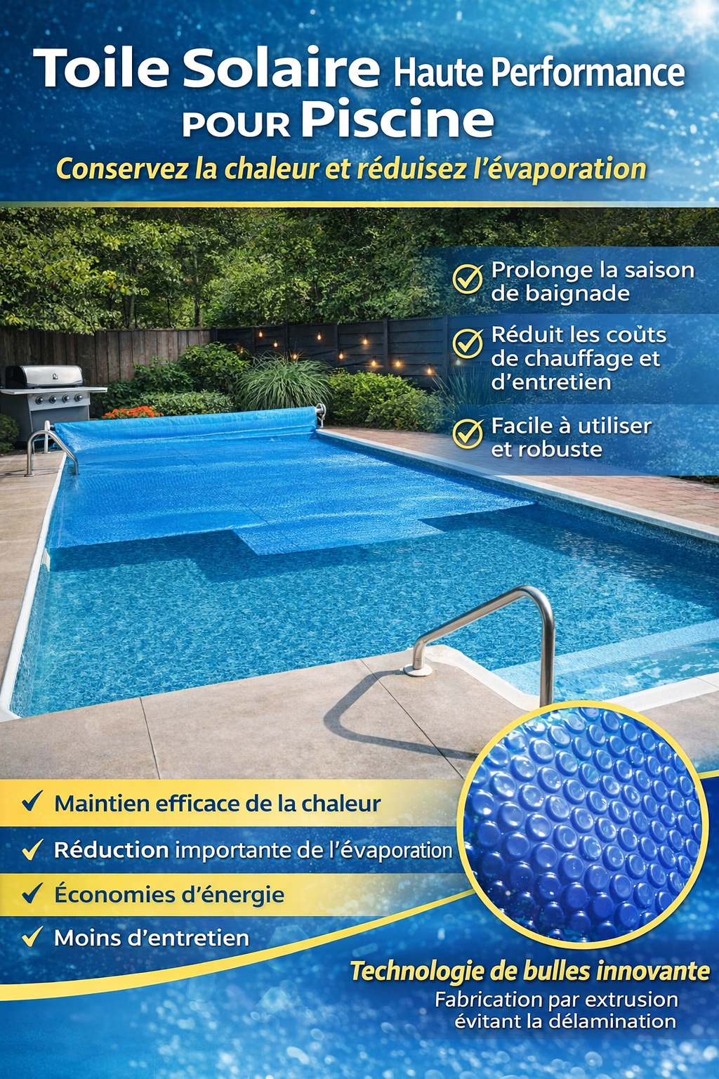 Toile Solaire Haute Qualité