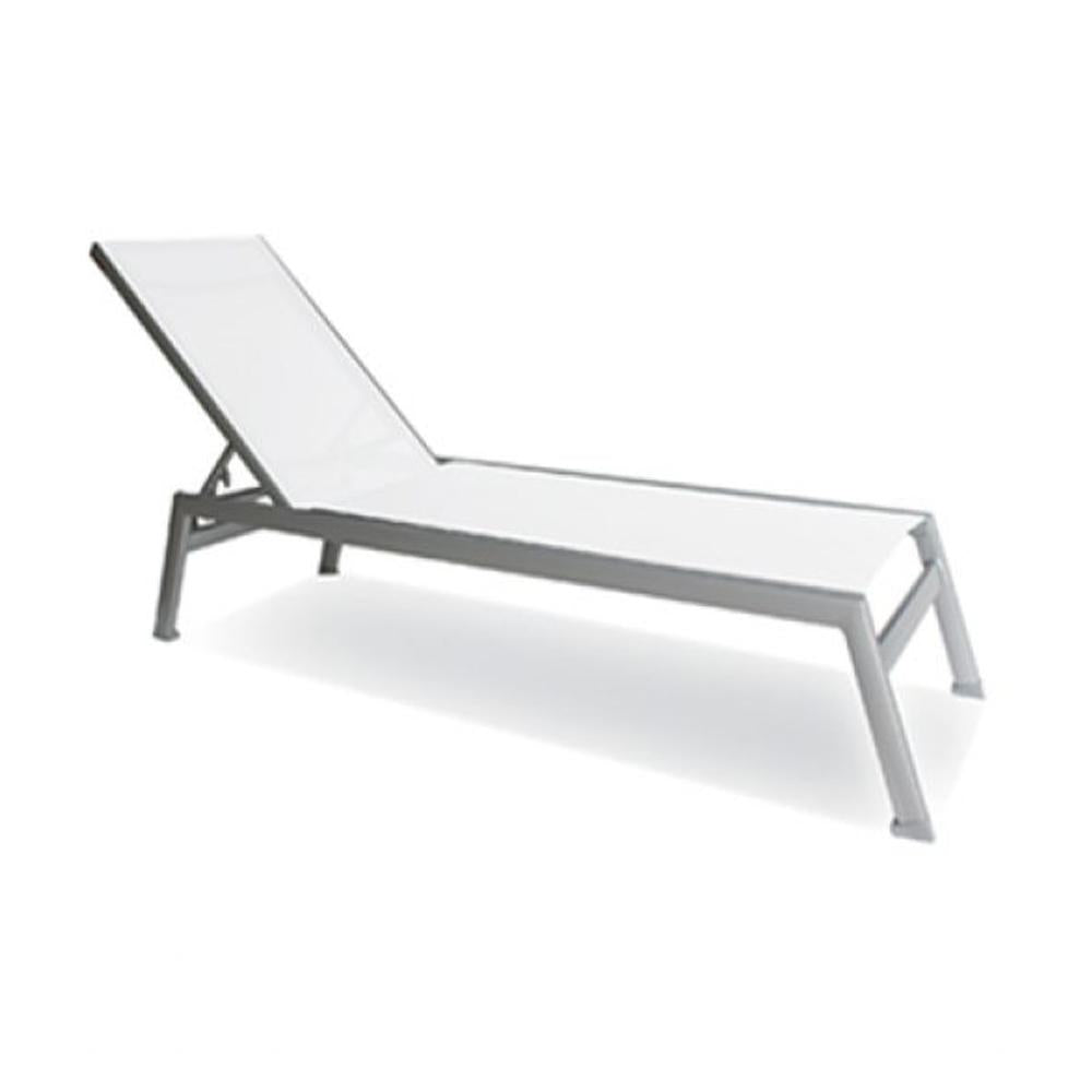 Chaise Longue Ratana Collection Lucca White
