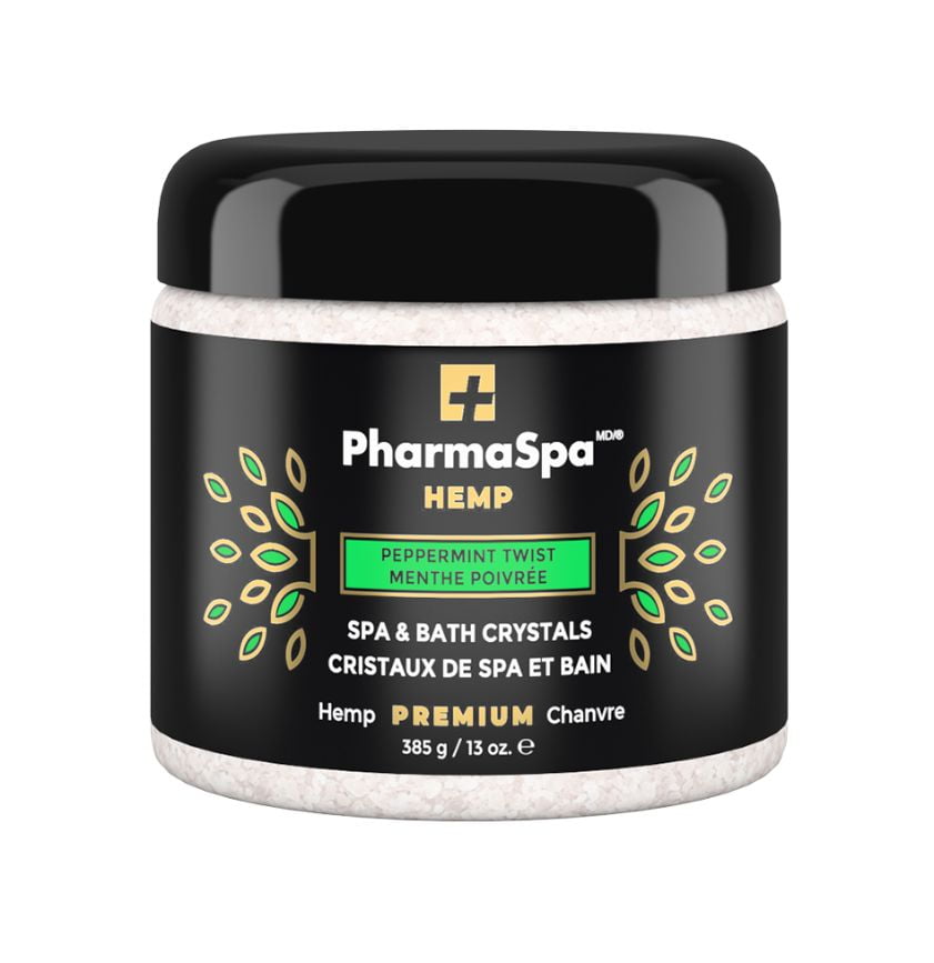 Cristaux PharmaSpa Chanvre MENTHE POIVRÉE pour spa – 385 g