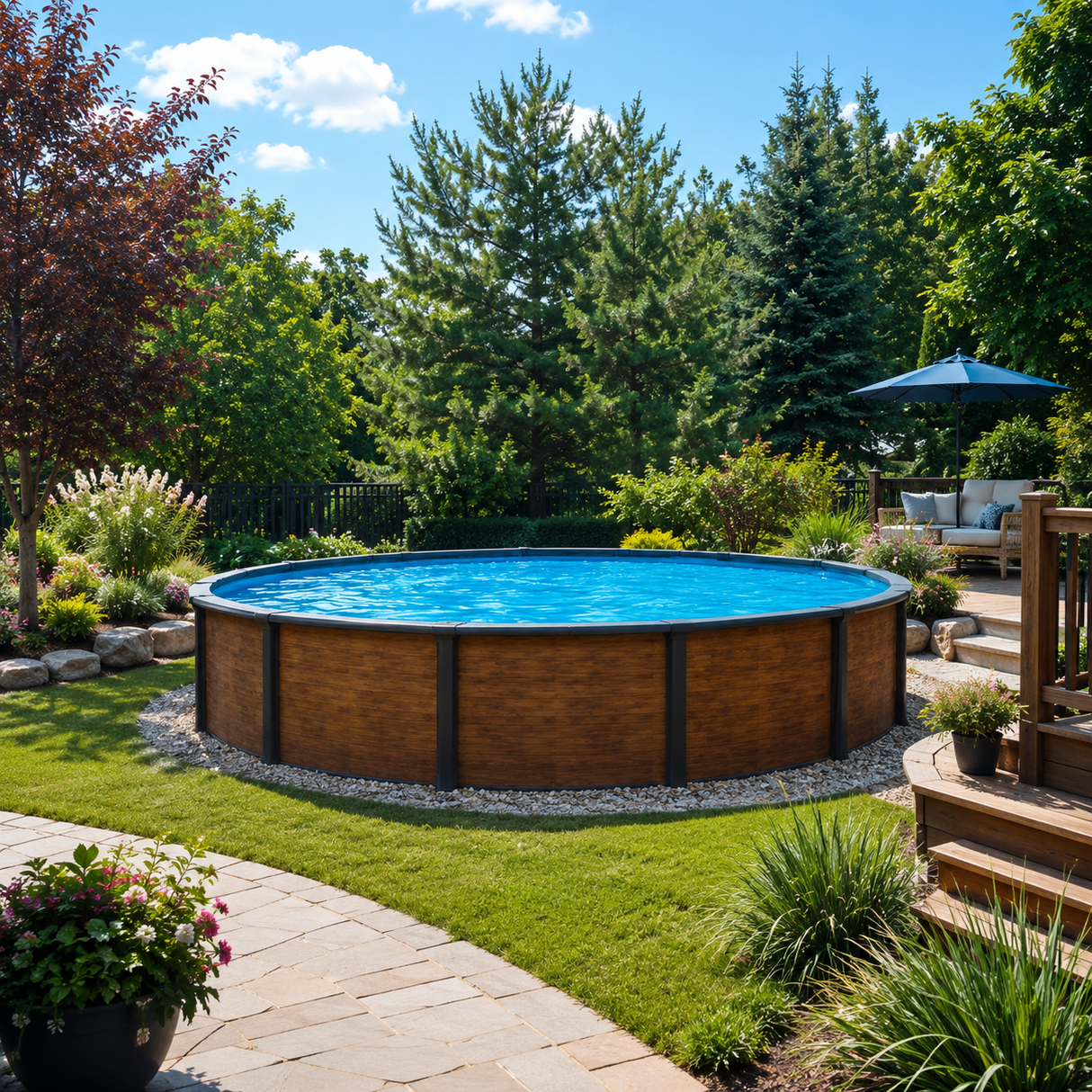 Hana Cassia 12 ft above-ground pool – Clearance demonstrator model