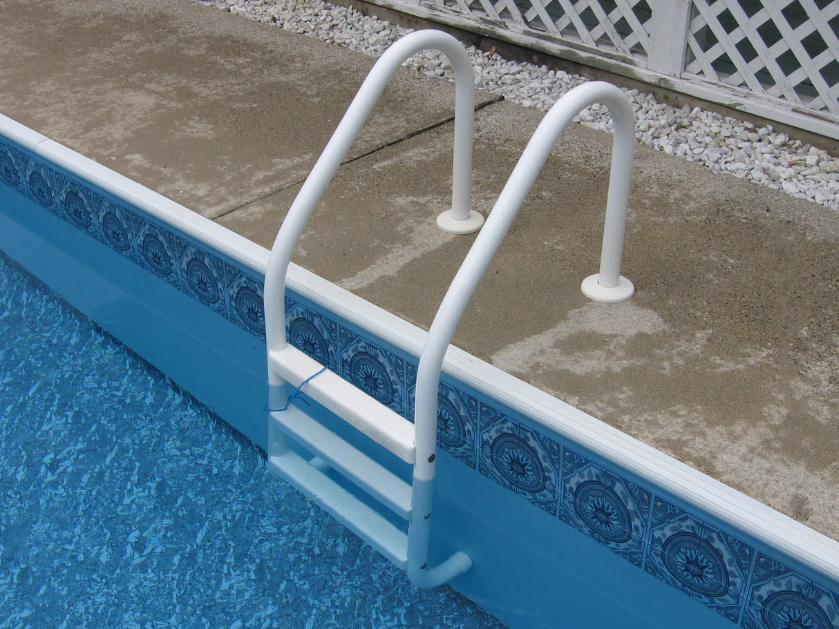 Échelle de piscine creusée Saftron Classic Series beige – 24 po | Liquidation