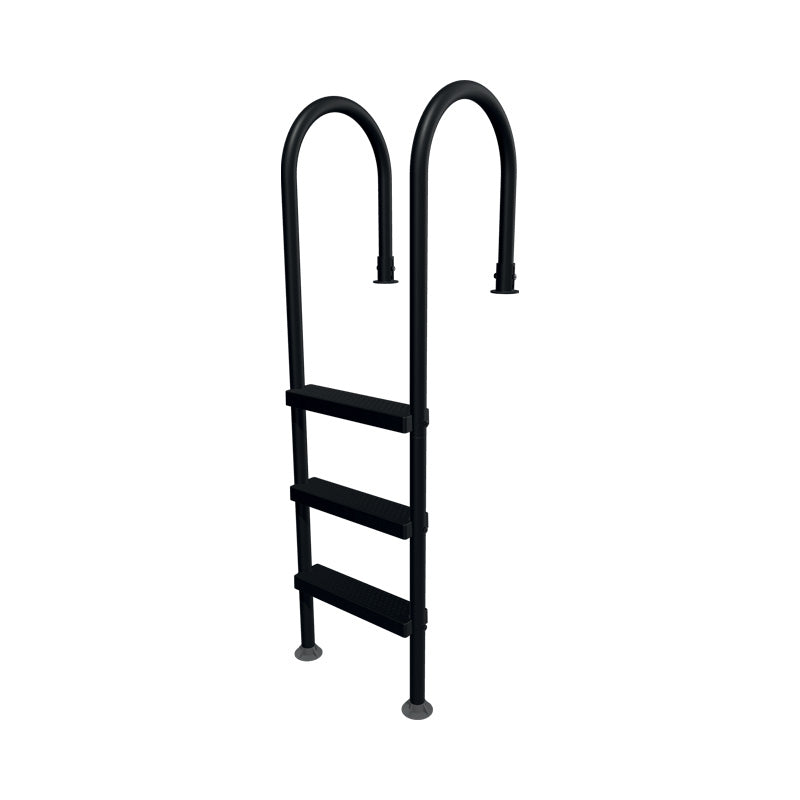 Premium black stainless steel ladder for above-ground pool – Trident