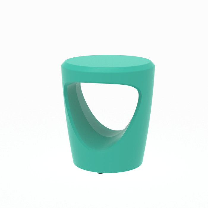 Table d'appoint Twist Production - Modèle Bistro 2 Turquoise