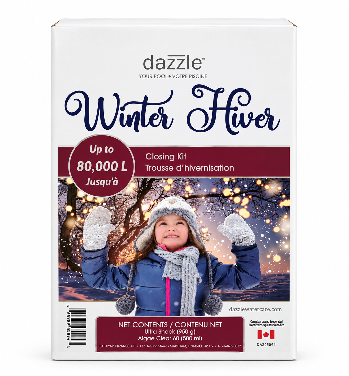 Dazzle Premium Winterization Kit – Ultimate Protection for Pools up to 80,000 Liters
