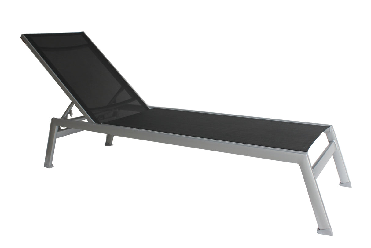 Ratana Collection Lucca Black Chaise Longue