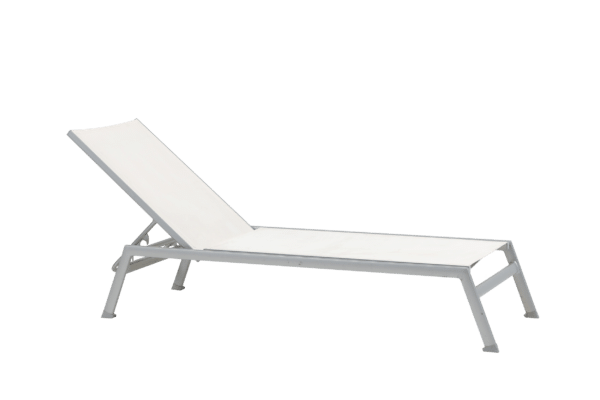 Chaise Longue Ratana Collection Lucca White