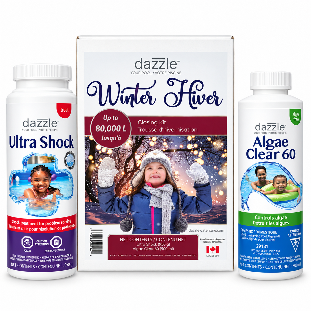 Dazzle Premium Winterization Kit – Ultimate Protection for Pools up to 80,000 Liters