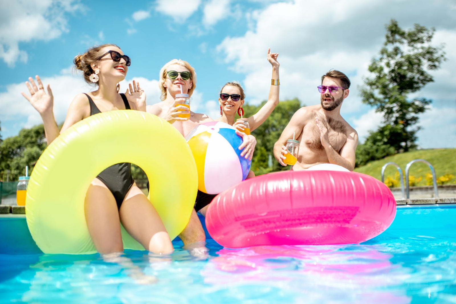 Ouverture de piscine au chlore