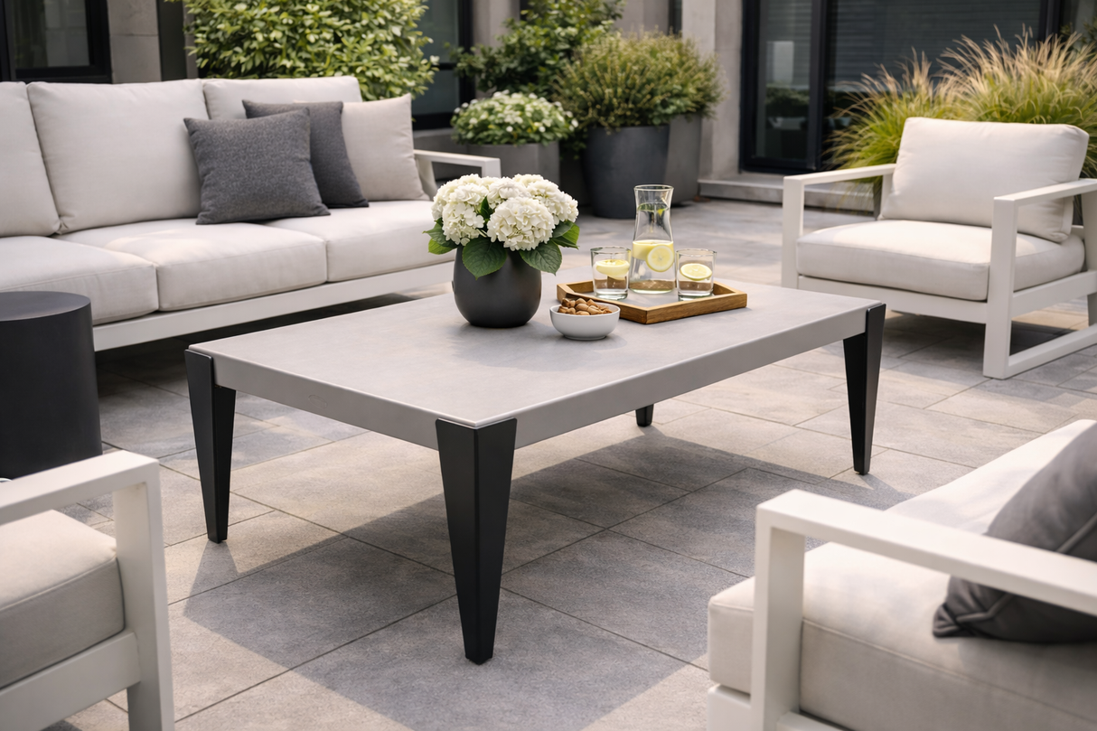 Ratana Genval Outdoor Coffee Table in Aluminum – Clearance Display Model