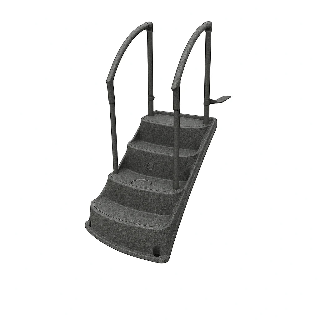 Marche de piscine hors terre Royale II – Gris minuit – Lumi-O (Liquidation démonstrateur)