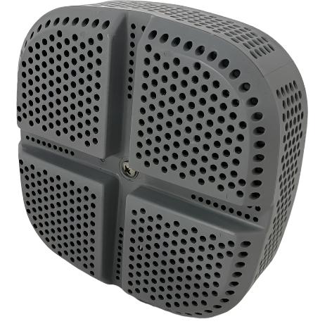 GRILLE D'ASPIRATION CARRÉ CHARCOAL BULLFROG  10-3420