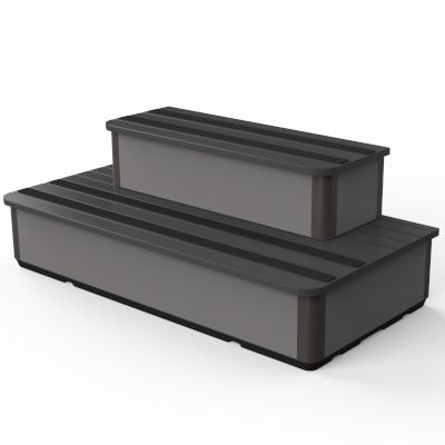 A-Series Step for Bullfrog Spa - Coastal Grey