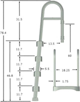 Échelle Deluxe Apollo Blanche pour piscine hors terre – Modèle SLD