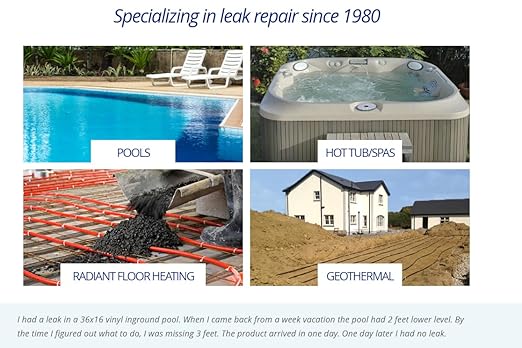 Leak Sealant – Fix A Leak 1 Litre / 32 oz – For Pools and Spas