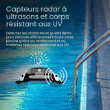 Robot solaire nettoyeur de surface Betta SE Plus – Sans fil, intelligent et autonome