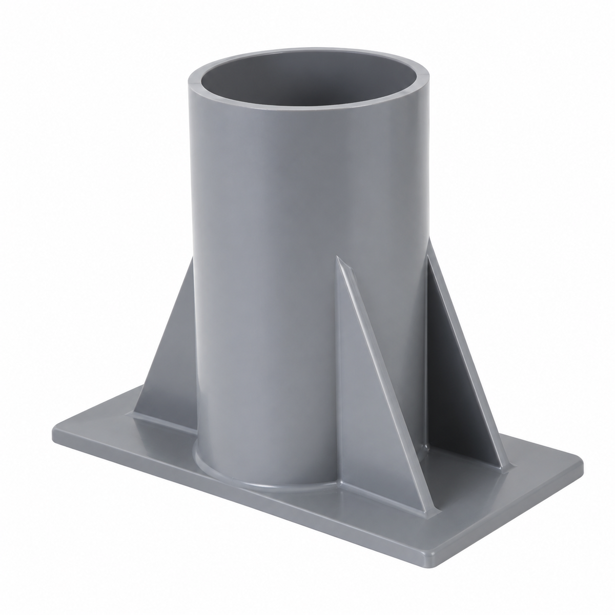 Gray base for above-ground pool solar cover roller