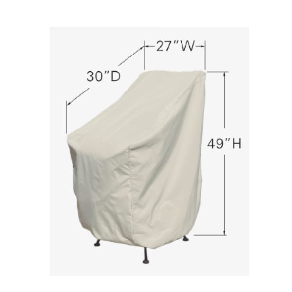 Treasure Garden CP111 Protective Cover – Stacked Chairs or Bar Stools – RhinoWeave Fabric