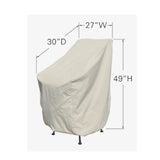 Treasure Garden CP111 Protective Cover – Stacked Chairs or Bar Stools – RhinoWeave Fabric