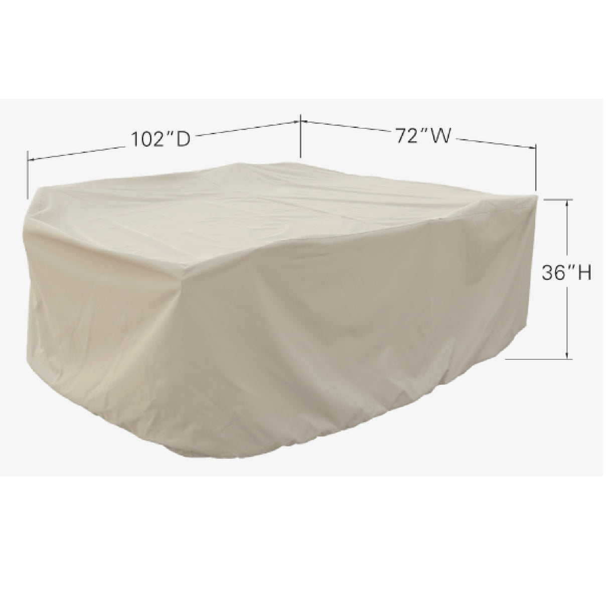 Treasure Garden PFC594 — Medium Cover for Oval/Rectangular Table with Chairs