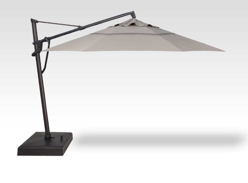 Starlux AKZ Plus Cantilever Parasol with Integrated Lighting - Treasure Garden - Beacon Ash