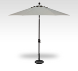 Treasure Garden 9' Parasol with Push Button Tilt – Silver Linen