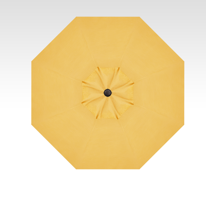 Treasure Garden 9' Parasol with Push Button Tilt – Lemon