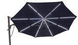 Starlux AKZ Plus Cantilever Parasol with Integrated Lighting - Treasure Garden - Cast Slate