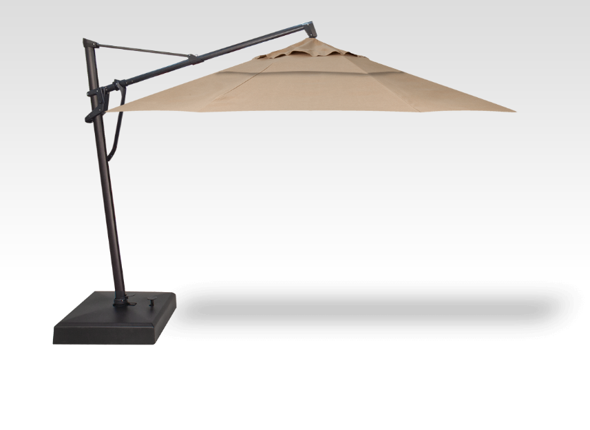 Starlux AKZ Plus Cantilever Parasol with Integrated Lighting - Treasure Garden - Sand