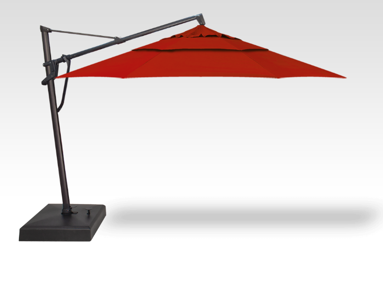 Starlux AKZ Plus Cantilever Parasol with Integrated Lighting - Treasure Garden - Red