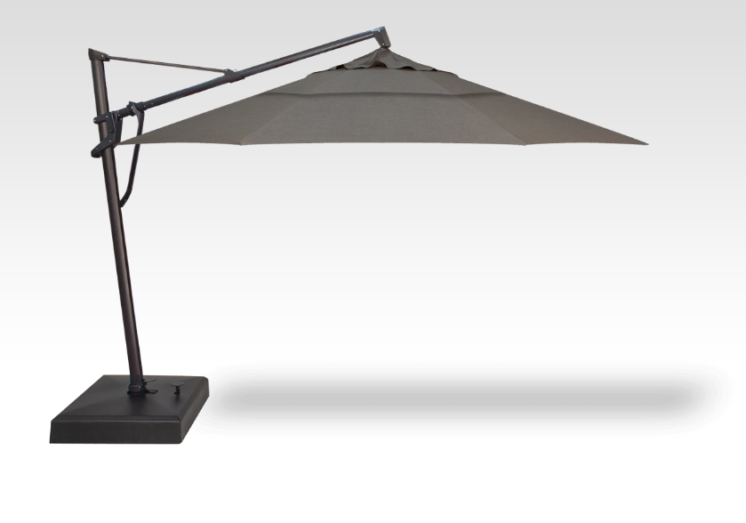 Starlux AKZ Plus Cantilever Parasol with Integrated Lighting - Treasure Garden - Cast Slate