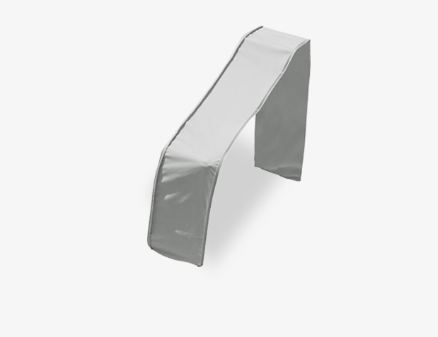 Protective cover for sectional module PFC405 – Durable 300D polyester – Light gray