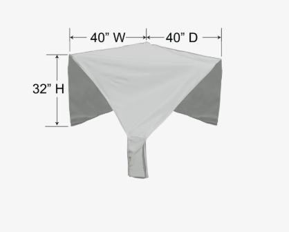 Protective cover for sectional corner PFC404 – Durable 300D polyester – Light gray