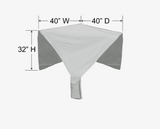 Protective cover for sectional corner PFC404 – Durable 300D polyester – Light gray