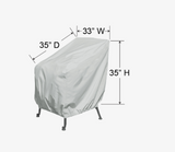 Protective cover PFC711 – Outdoor lounge chair – Durable 300D polyester – Pale gray