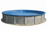 Deluxe opaque winter cover for round or oval above-ground pool – 15-year grade – Blue