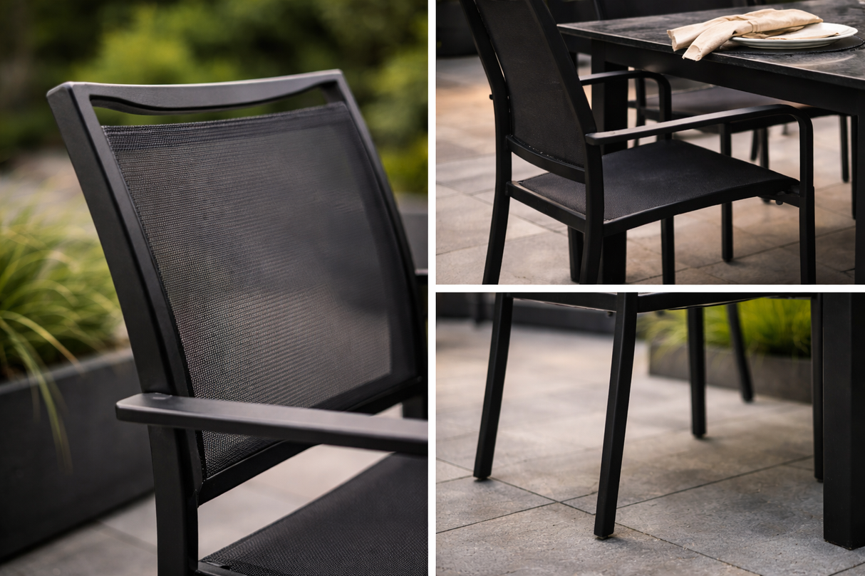 Chaise Ratana Como – Noir