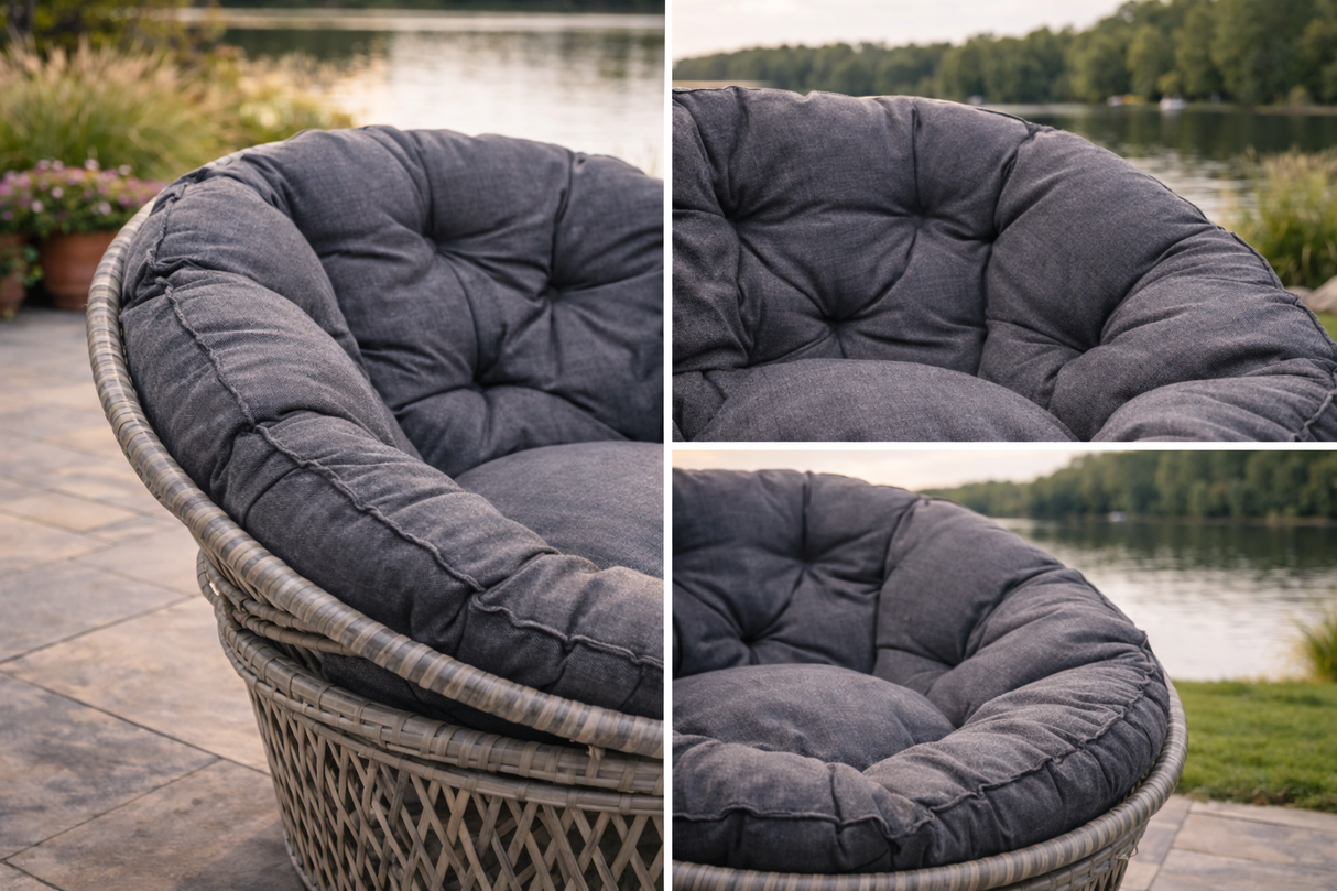 Fauteuil Papasan en Rotin - Meuble extérieur haut de gamme