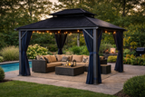 Gazebo Cordoba Corriveau à toit rigide en Galvalume® – vue principale