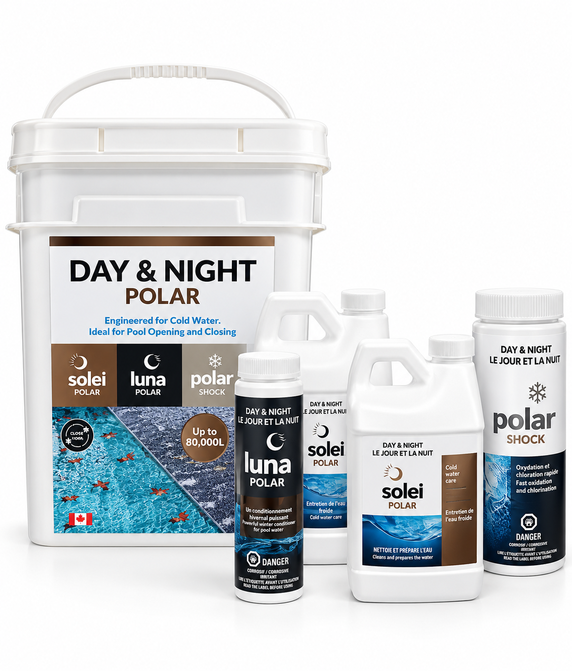 Le Jour et la Nuit Polar – Trousse d’hivernation pour piscine 80 000 L