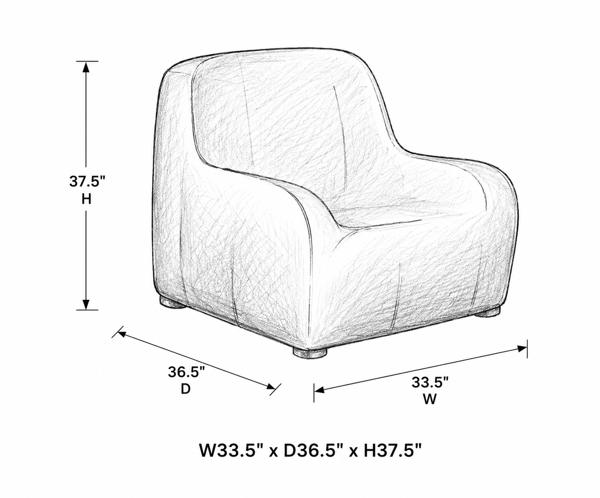 Housse Ratana pour fauteuil club extérieur – 33,5 x 36,5 x 37,5 po