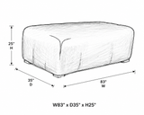 Housse Ratana pour sofa extérieur – 83 x 35 x 25 po