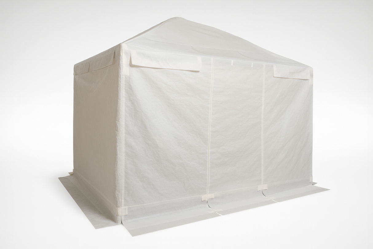 Toile hivernale pour gazebo Corriveau – Housse blanche 185 g/m²