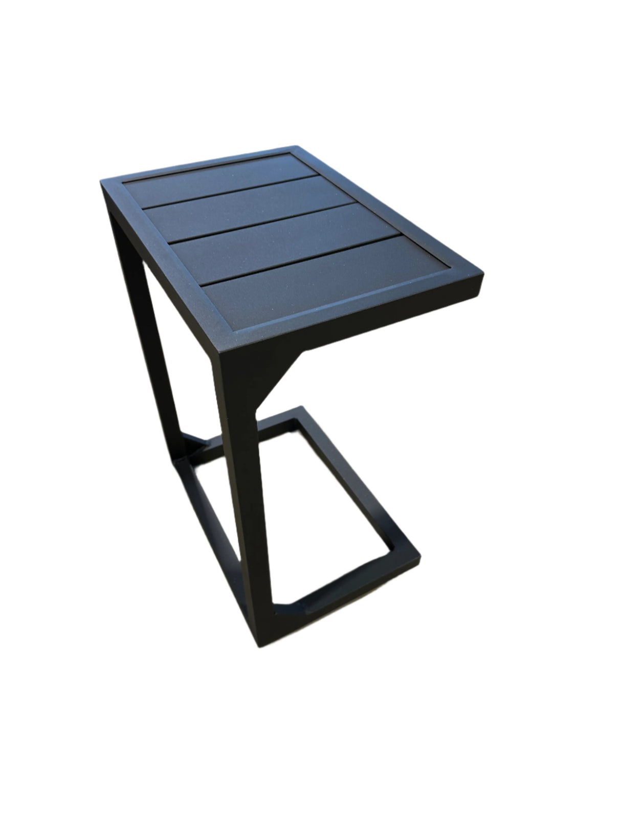 Table d'appoint en aluminium noir Moss-0832N